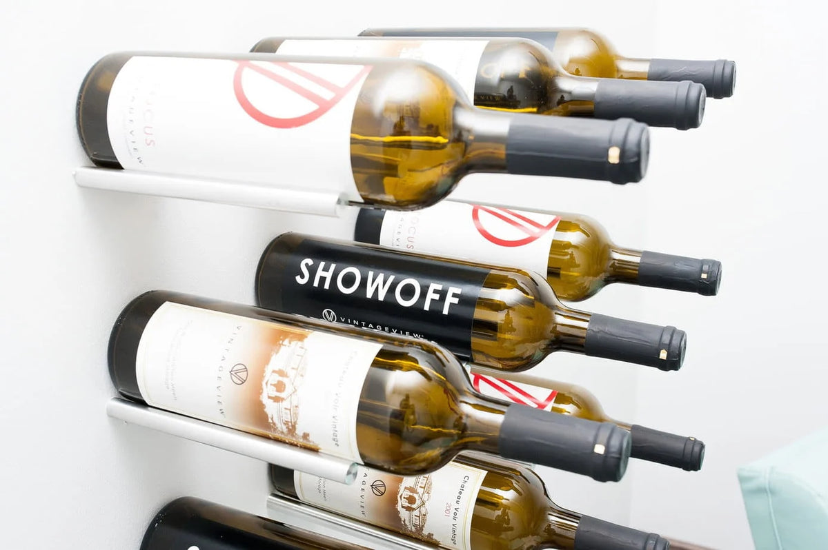 VintageView Vino Rails – Set voor 1 wijnfles