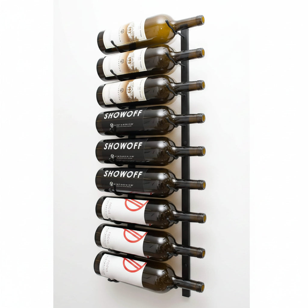 VintageView Mag Rack zwart wijnrek voor 9 magnums