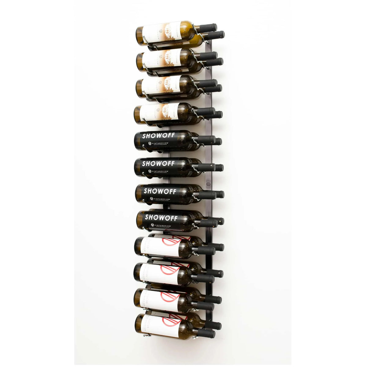 VintageView Rack 4 wandwijnrek 24 flessen Platinum
