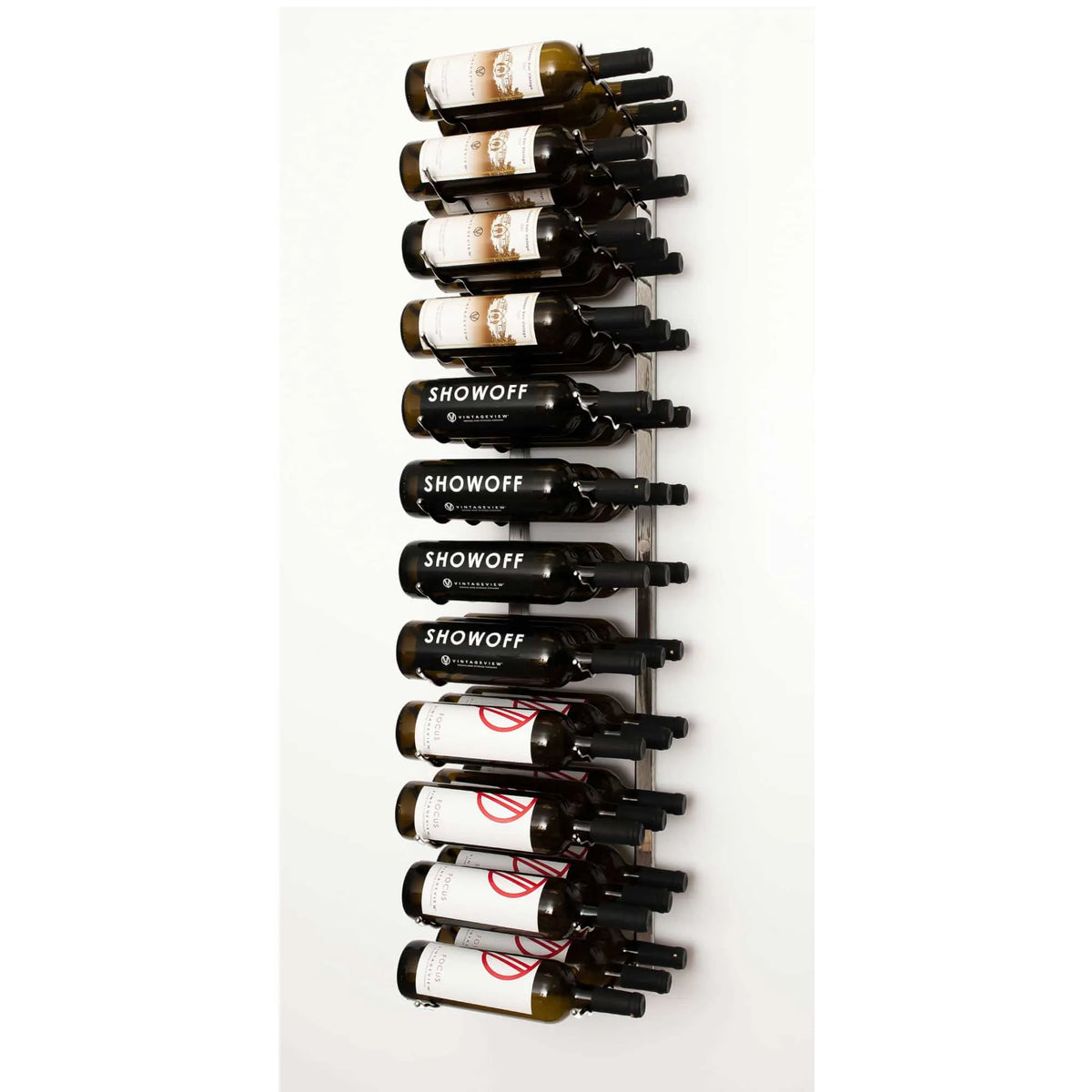VintageView Rack 4 wandwijnrek 36 flessen Platinum