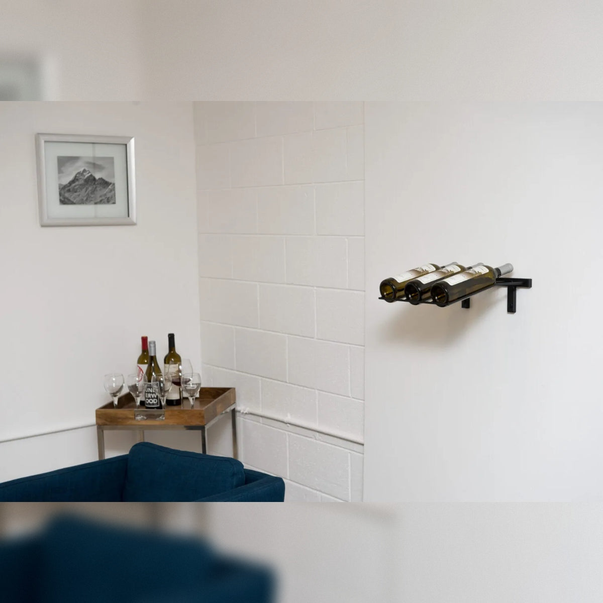 VintageView W Series Presentation Row – Wandwijnrek voor 3 of 9 flessen