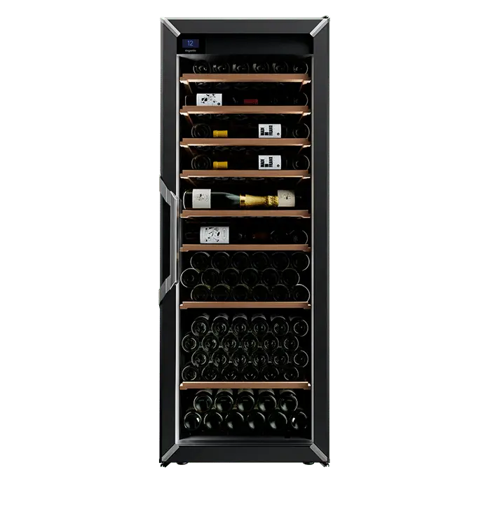 Goguette wijnkoelkast - 182 flessen - 1 zone -  Zwart |  De Wijnkoelers