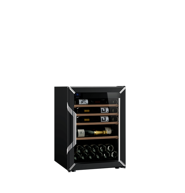 Goguette wijnkoelkast - 74 flessen - 1 zone -  Zwart |  De Wijnkoelers